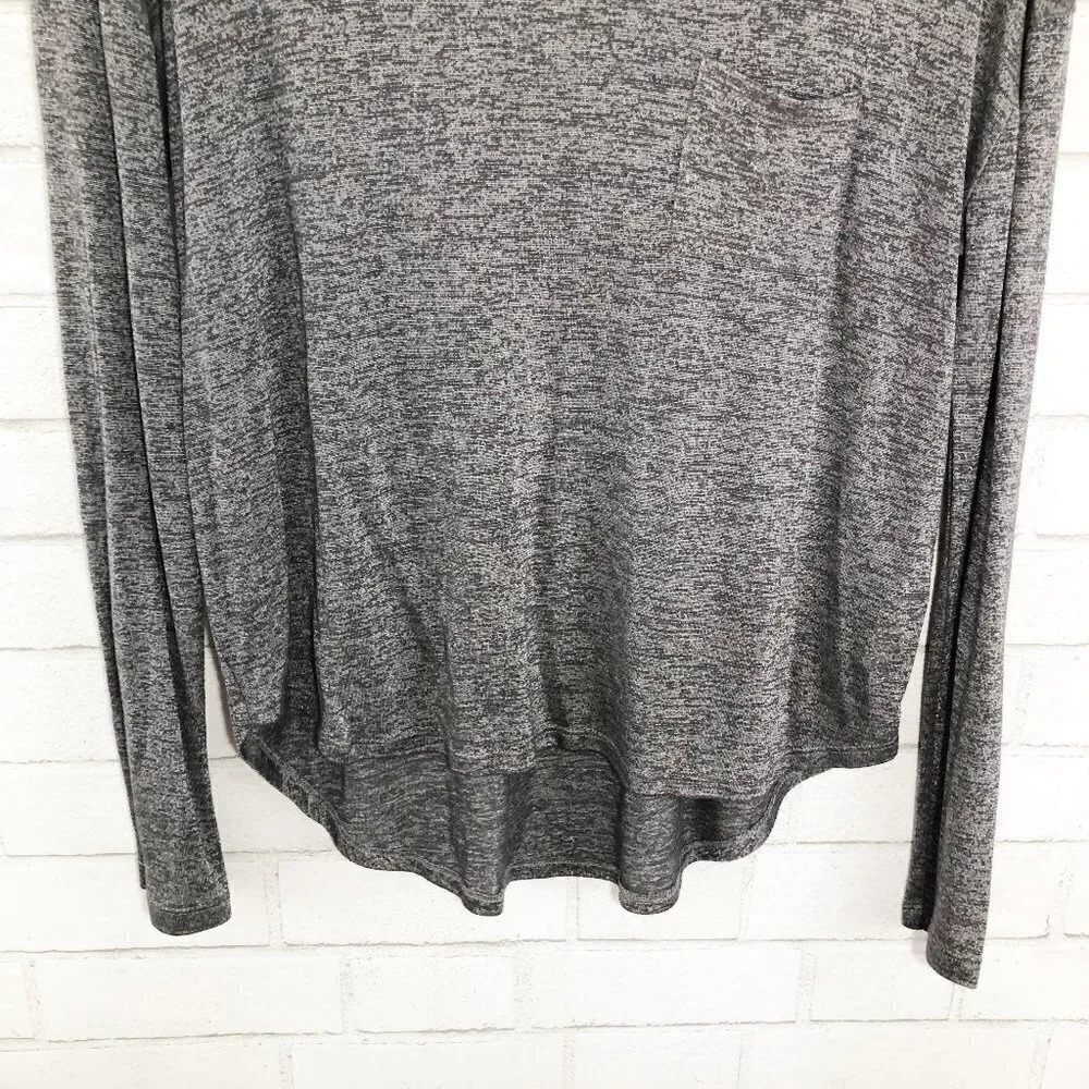 Vince Heathered Gray Long Sleeve Tee Shirt Women's Size Xs View 4